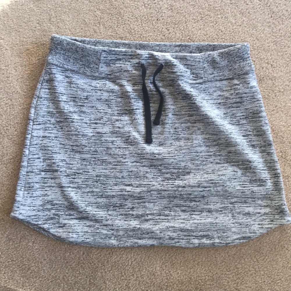 Athleta Heather Knit Drawstring Skirt